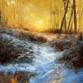 Winter Breeze Oil Painting