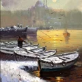 Kışın İstanbulda Yağlı Boya Tablosu