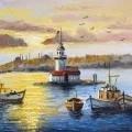 Maiden’s Tower Oil Painting