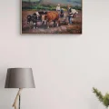 Farmer in the Village Oil Painting