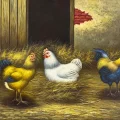 Chicken Coop Diary Oil Painting