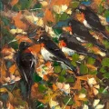 Whispers of Birds Oil Painting
