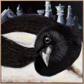 Raven Game Oil Painting