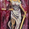 Lady Justitia Yağlı Boya Tablosu