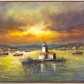 Fairy-Tale Maiden’s Tower Oil Painting
