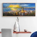 Istanbul Lost in Blue Oil Painting