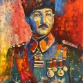 Modern Mustafa Kemal Oil Painting