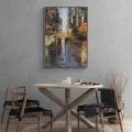 Modern City Sparkles Oil Painting