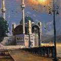Quietude of Ortaköy Mosque Oil Painting
