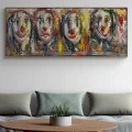 Clown Faces Oil Painting