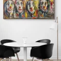 Clown Faces Oil Painting