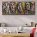 Clown Faces Oil Painting