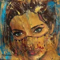 Veiled Woman Oil Painting