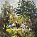 Picnic Oil Painting