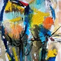 Colorful Bird Chat Oil Painting