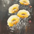 Morning Flowers Oil Painting