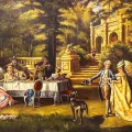 In the Palace Garden Oil Painting