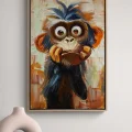 The Surprised Monkey Oil Painting