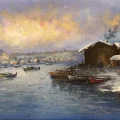 Sessiz Sular İstanbul Yağlı Boya Tablosu