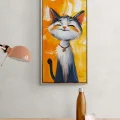 Adorable Cat Oil Painting