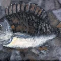 Black and White Fish Oil Painting