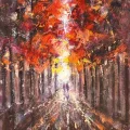 Sonbahar Melodisi Yağlı Boya Tablosu