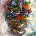 Umudun Çiçekleri Yağlı Boya Tablosu