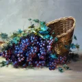 Üzüm Taneleri Yağlı Boya Tablosu