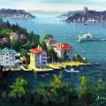 Breeze of the Waterfront Mansions Oil Painting
