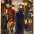 Yalnız Sokaklar Yağlı Boya Tablosu