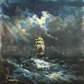Behind the Sail Oil Painting