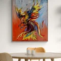 Wisdom Bird of Time Oil Painting | Simurg Art Gallery