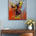 Wisdom Bird of Time Oil Painting | Simurg Art Gallery