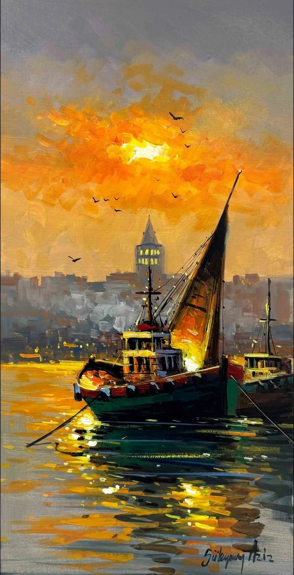 Zamanın Unuttuğu Güller Yağlı Boya Tablosu