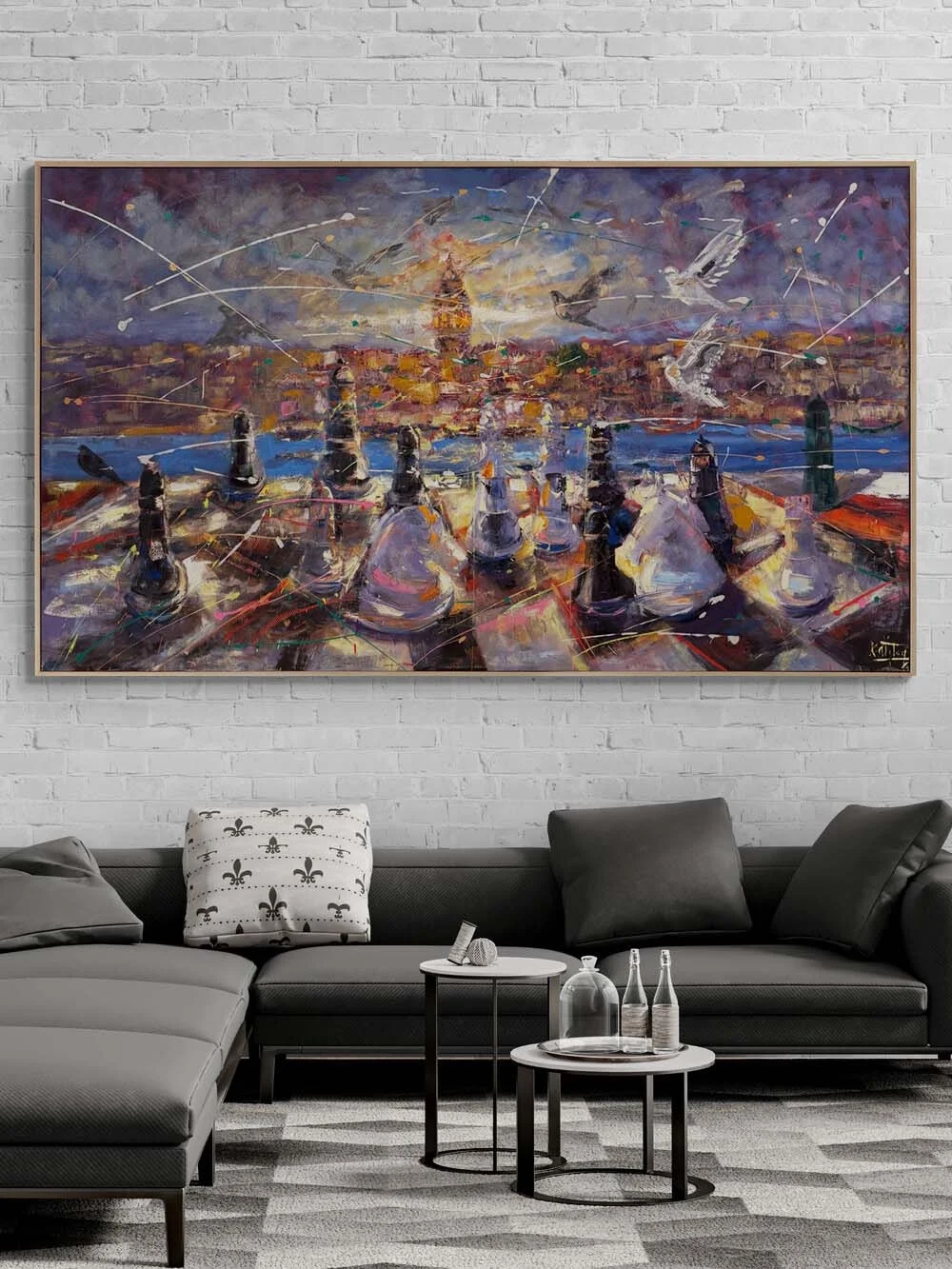 Istanbul in the Same Sea Oil Painting