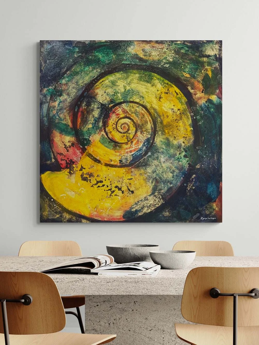 Varlığın Döngüsü Yağlı Boya Tablosu