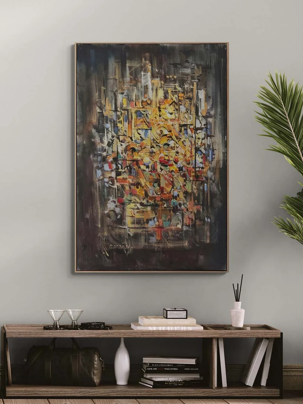 Bilinç Kırıkları Yağlı Boya Tablosu