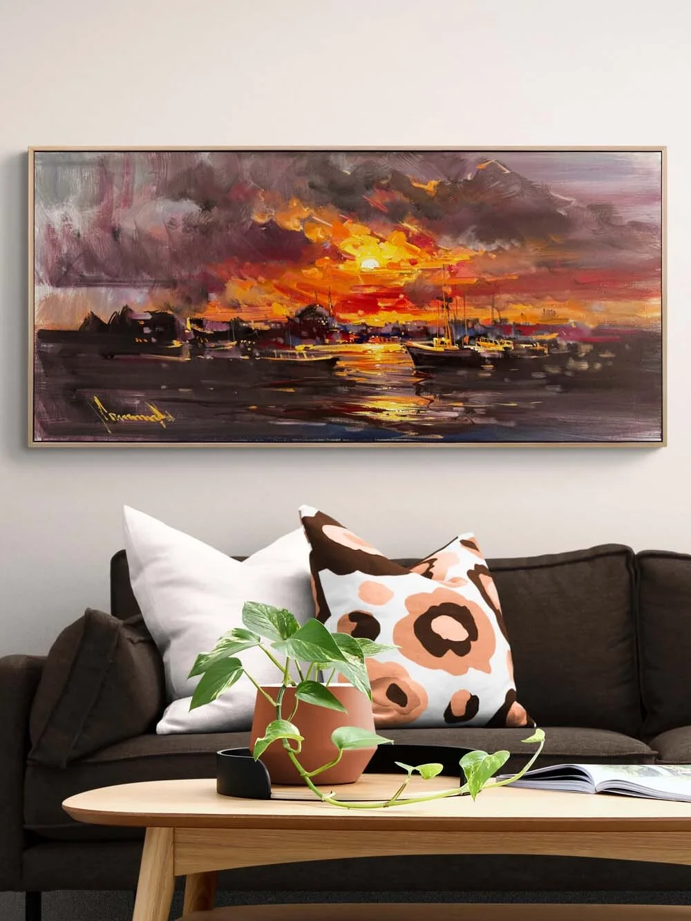 As the Sun Sets over the Golden Horn Oil Painting