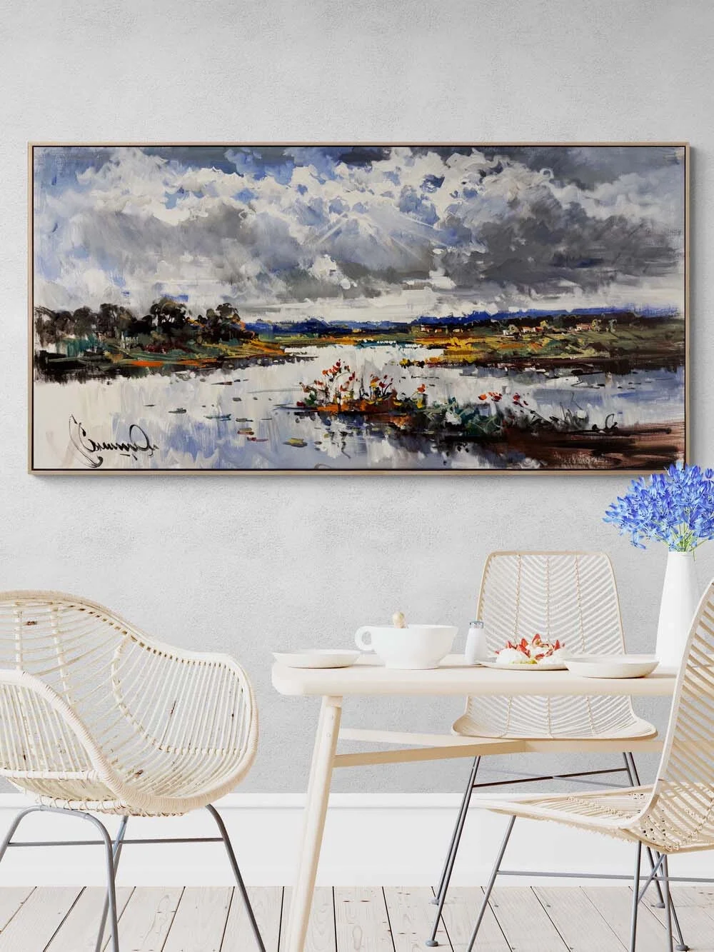 Bulutların Altında Yağlı Boya Tablosu