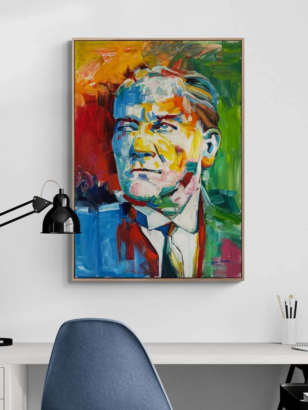 Contemporary Leader in Colors Oil Painting