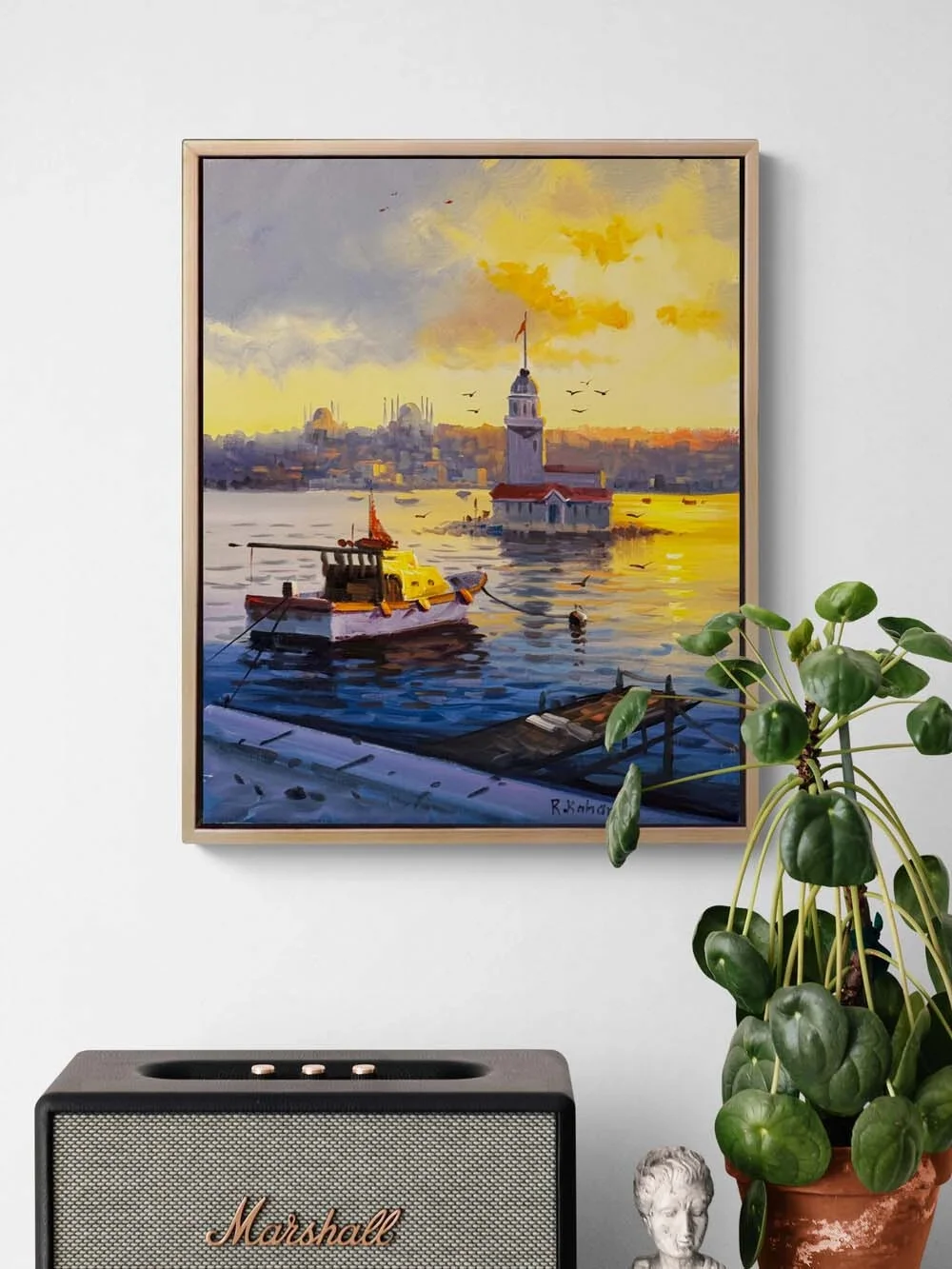 Salacakta Gün Sonu Yağlı Boya Tablosu