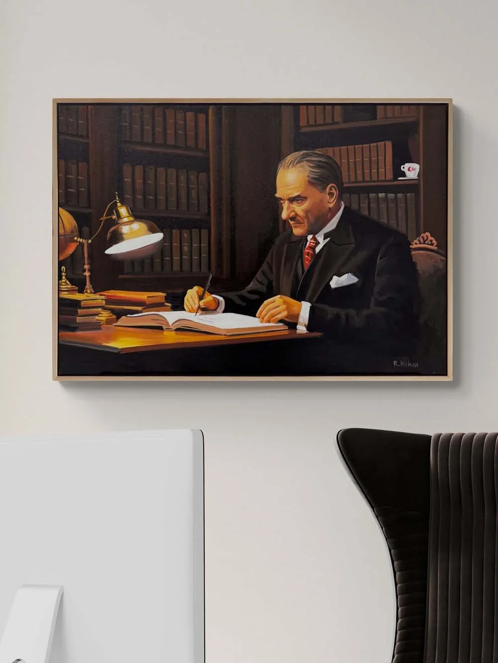 Atatürkün Karar Anı Yağlı Boya Tablosu