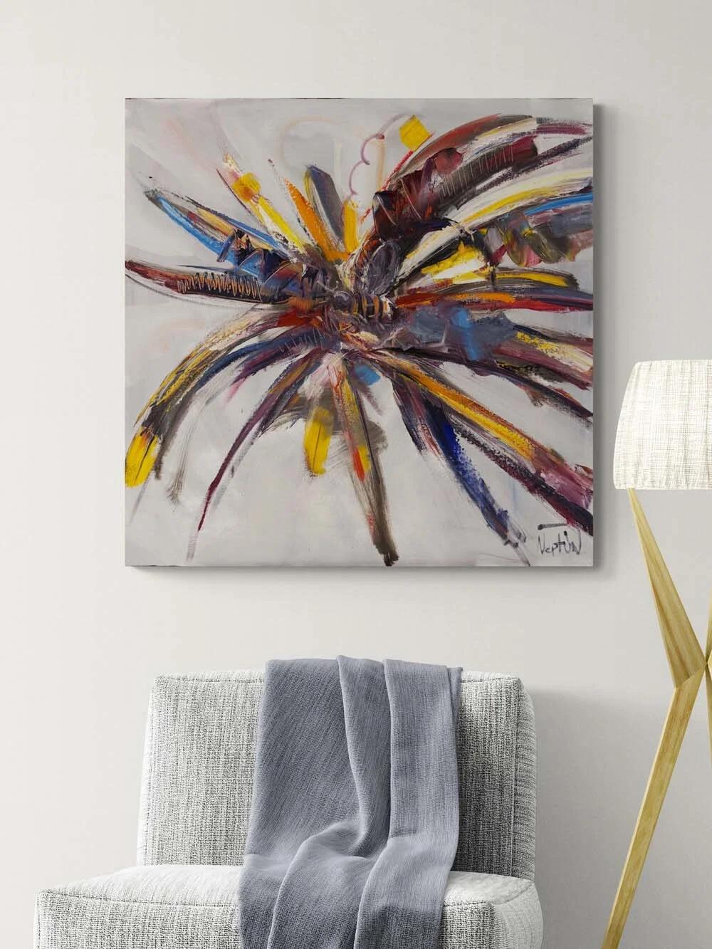 Işığın Dağılışı Yağlı Boya Tablosu