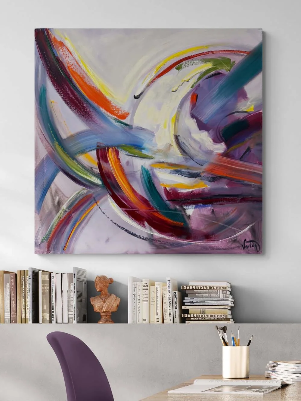 Renk ve Boşluk Yağlı Boya Tablosu