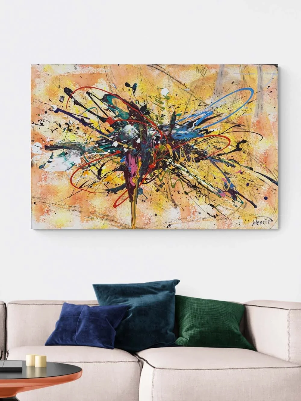 İçsel Renk Akışı Yağlı Boya Tablosu