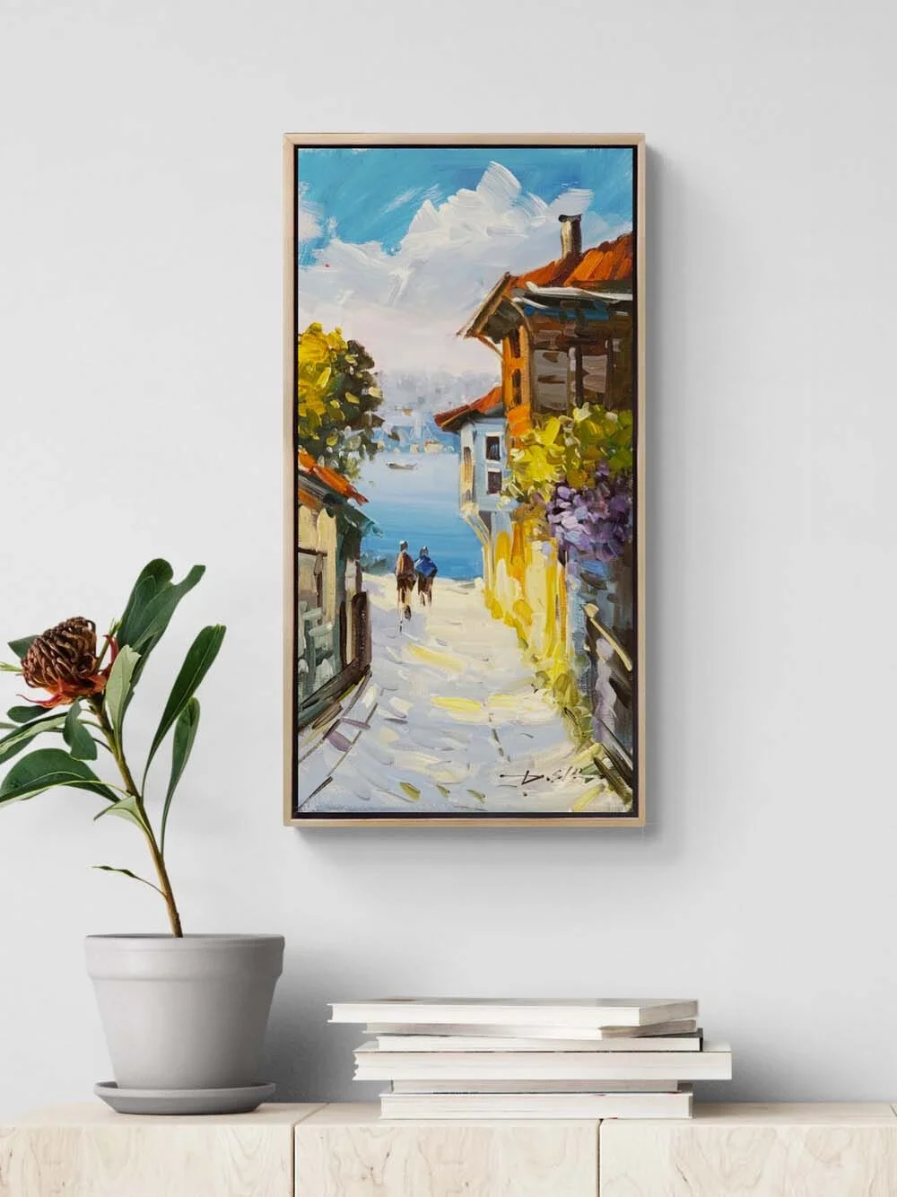 Boğazda Bahar Yağlı Boya Tablosu