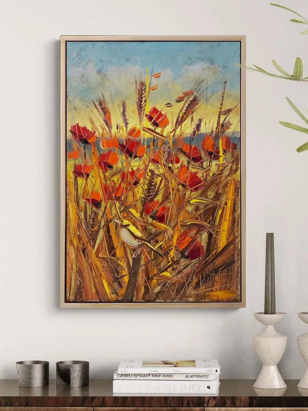 Kırda Buluşma Yağlı Boya Tablosu