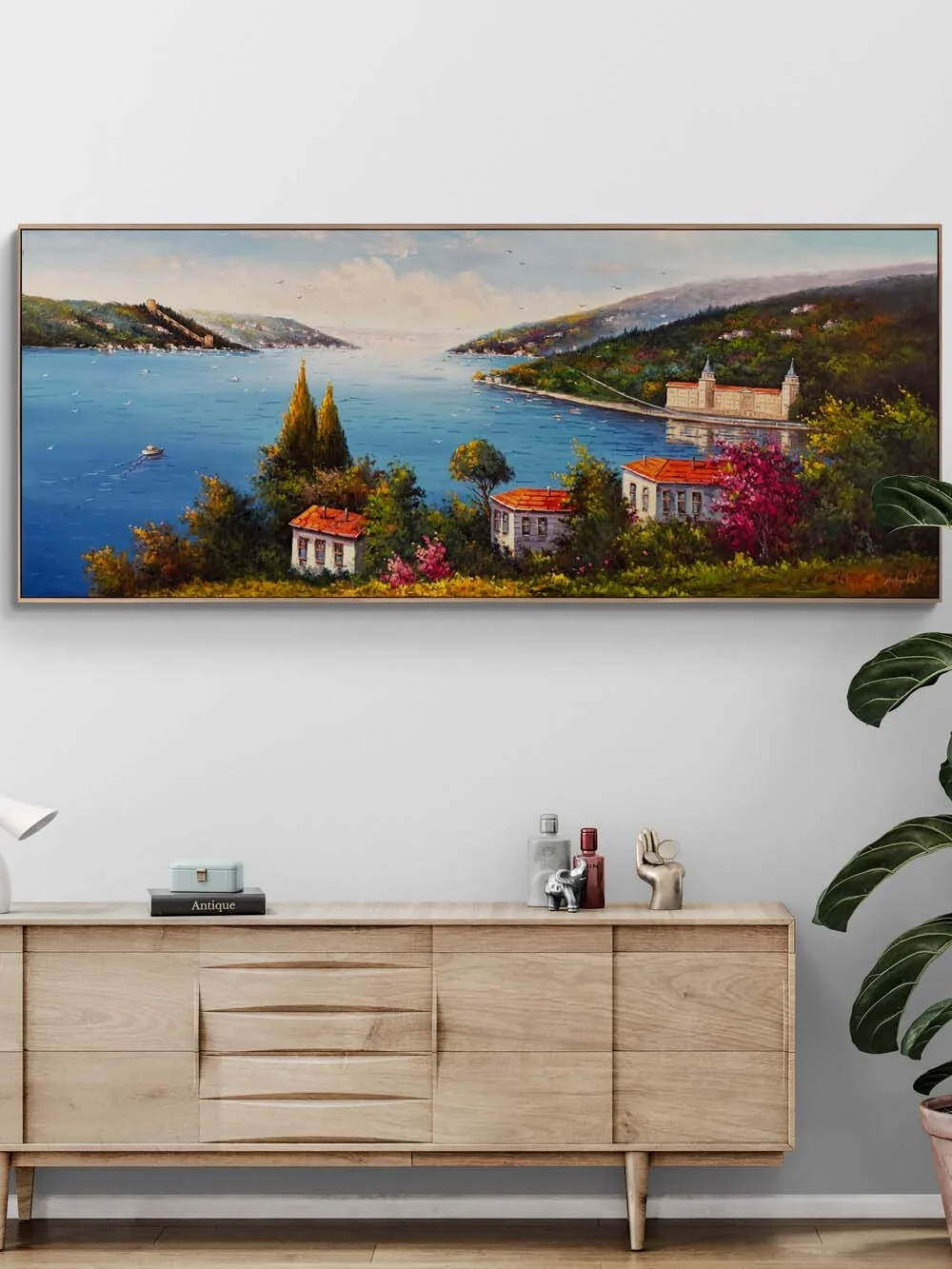 Zamansız Boğaz Yağlı Boya Tablosu