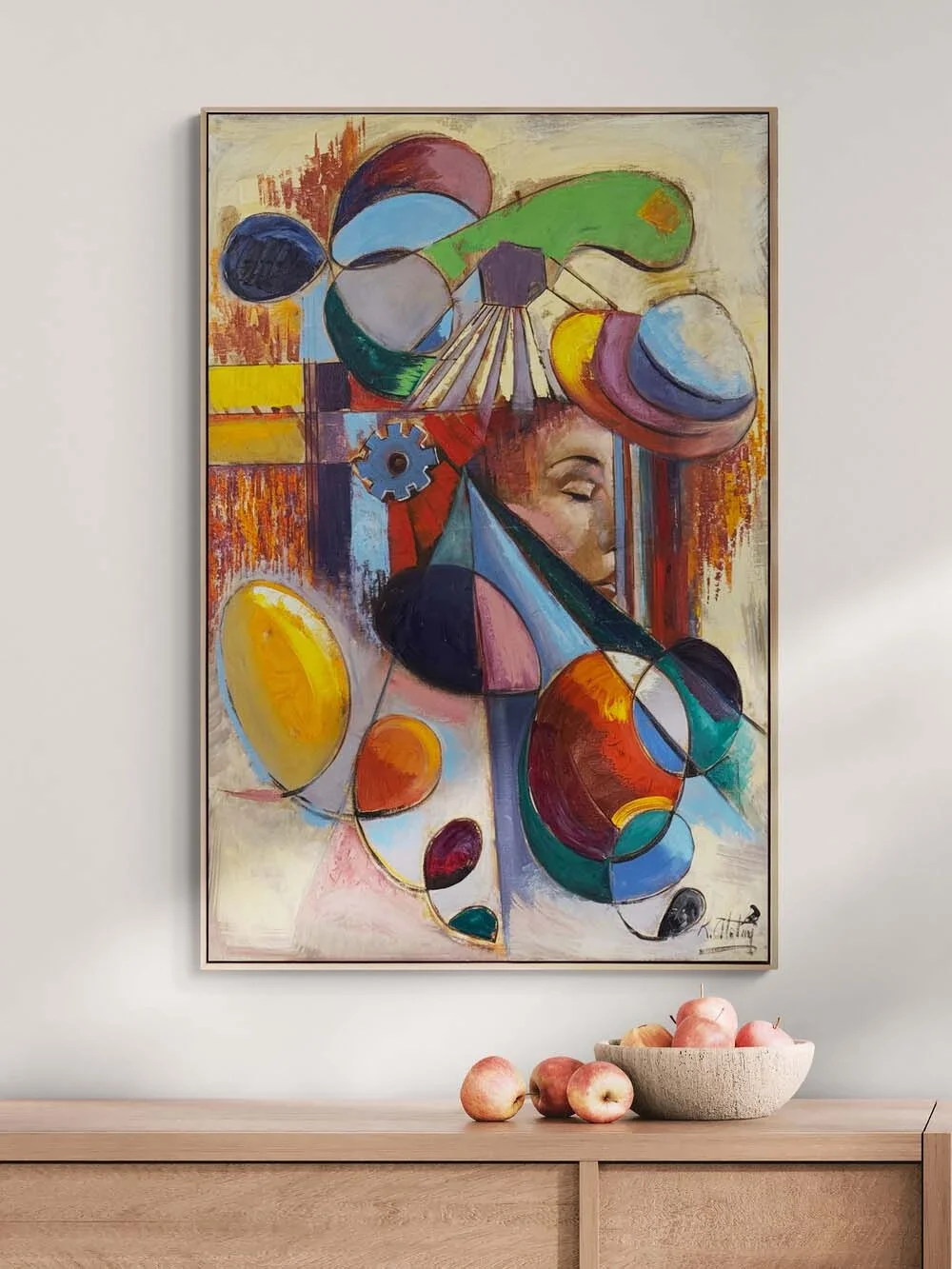 Renklerle Yüzleşme Yağlı Boya Tablosu