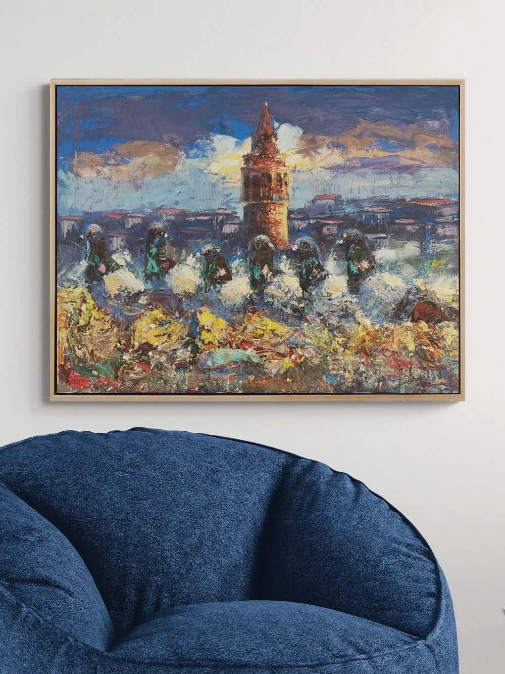 Pigeons of Galata Oil Painting